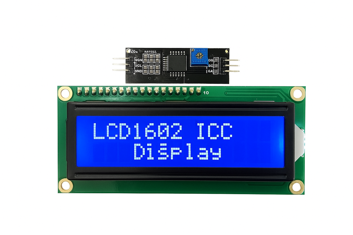 LCD1602 I2C Display (Blue Backlight) 1 Pack