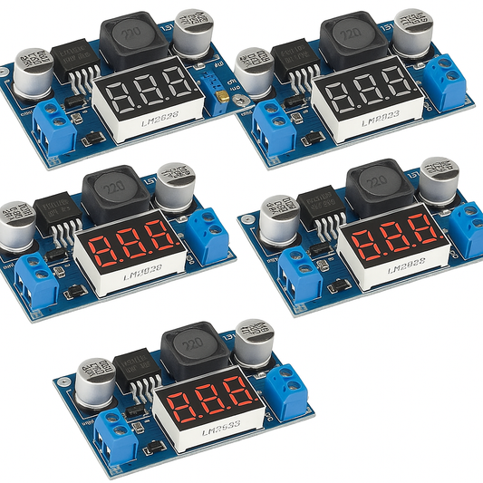 LM2596 Buck Converter Module (with LED) 5 Pack