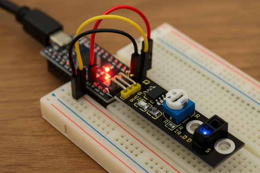 Triple IR Line Tracking Sensor – 3-Channel (STEM Robotics)