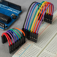 2.54mm Jumper Wires / Breadboard Jumper Wires Jumper Wires Male–Female 40pin 20cm 5 Pack thumbnail 2