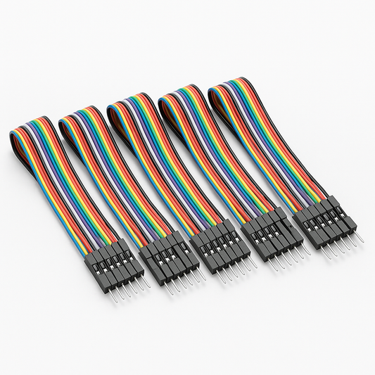 2.54mm Jumper Wires / Breadboard Jumper Wires Jumper Wires Male–Female 40pin 20cm 5 Pack