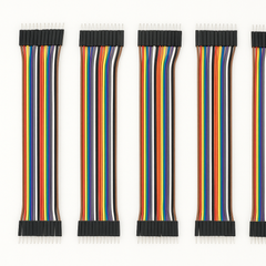 2.54mm Jumper Wires / Breadboard Jumper WiresJumper Wires Male–Male 40pin 20cm 5 Pack thumbnail 1