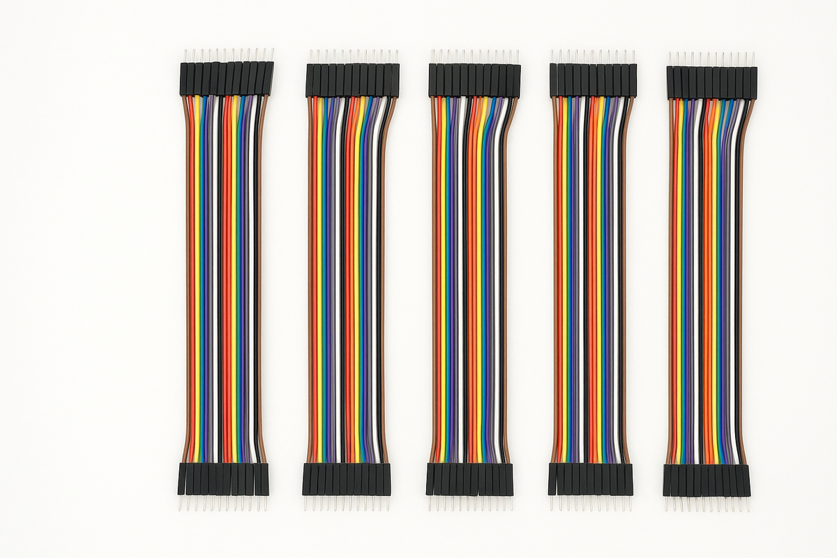 2.54mm Jumper Wires / Breadboard Jumper WiresJumper Wires Male–Male 40pin 20cm 5 Pack