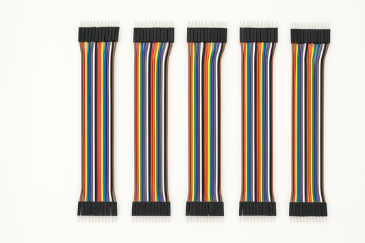 2.54mm Jumper Wires / Breadboard Jumper WiresJumper Wires Male–Male 40pin 20cm 5 Pack