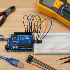 2.54mm Jumper Wires / Breadboard Jumper WiresJumper Wires Male–Male 40pin 20cm 5 Pack thumbnail 4